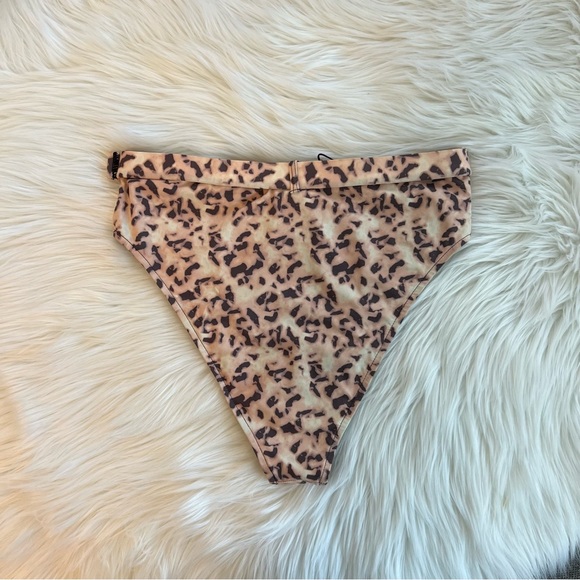 WeWoreWhat Swim Emily Belted Tortoise Bikini Bottom - Picture 2 of 7